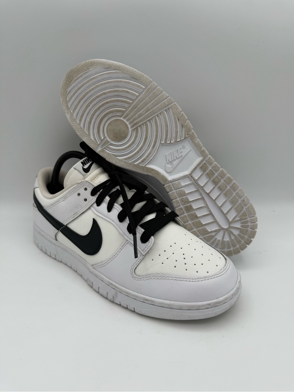 Men's‎ Nike Dunk Low Reverse Panda Black White Sneakers Size 8.5 DJ6188-101
